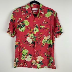 Urban Outfitters Red Floral Top